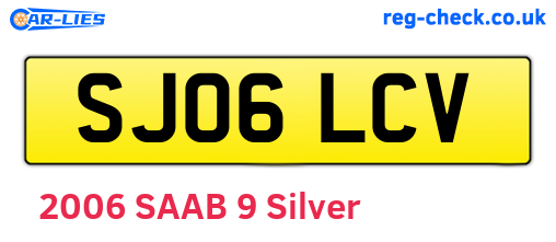SJ06LCV are the vehicle registration plates.