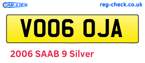 VO06OJA are the vehicle registration plates.