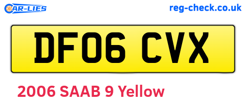 DF06CVX are the vehicle registration plates.
