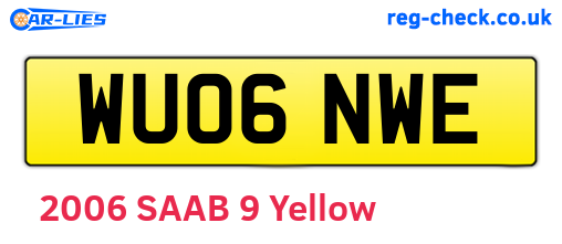WU06NWE are the vehicle registration plates.