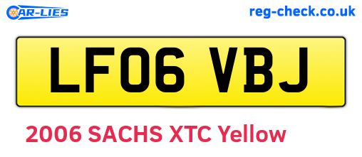 LF06VBJ are the vehicle registration plates.