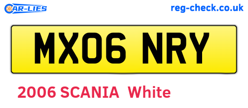 MX06NRY are the vehicle registration plates.