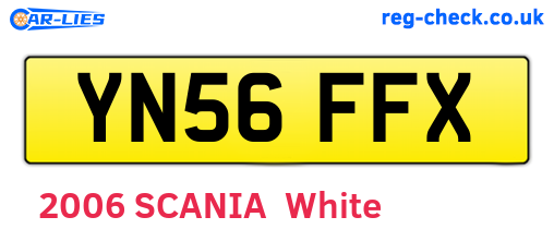 YN56FFX are the vehicle registration plates.