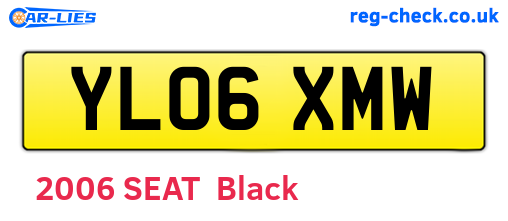 YL06XMW are the vehicle registration plates.