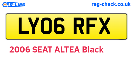LY06RFX are the vehicle registration plates.