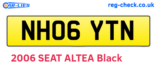 NH06YTN are the vehicle registration plates.