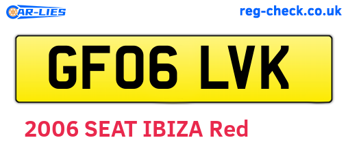 GF06LVK are the vehicle registration plates.
