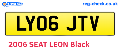 LY06JTV are the vehicle registration plates.