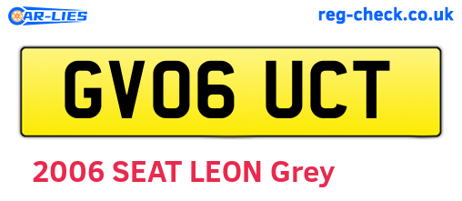 GV06UCT are the vehicle registration plates.