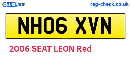NH06XVN are the vehicle registration plates.