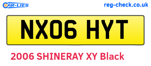 NX06HYT are the vehicle registration plates.