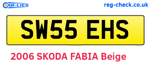 SW55EHS are the vehicle registration plates.
