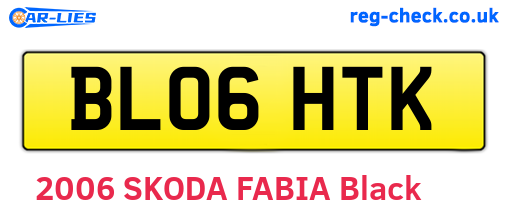 BL06HTK are the vehicle registration plates.