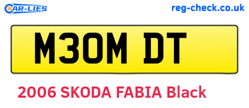 M30MDT are the vehicle registration plates.