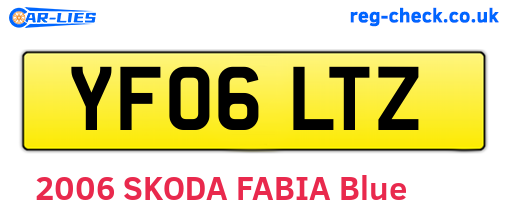 YF06LTZ are the vehicle registration plates.