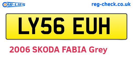 LY56EUH are the vehicle registration plates.