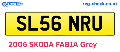 SL56NRU are the vehicle registration plates.
