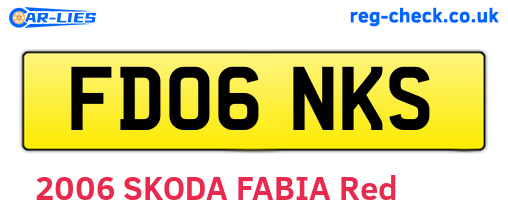 FD06NKS are the vehicle registration plates.