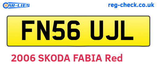 FN56UJL are the vehicle registration plates.