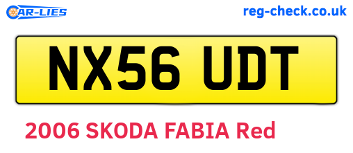 NX56UDT are the vehicle registration plates.