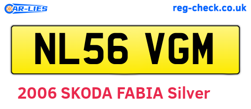 NL56VGM are the vehicle registration plates.