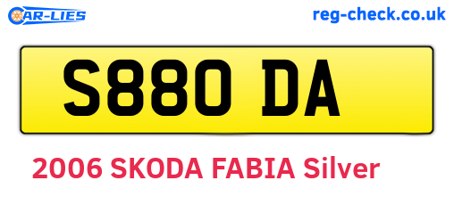 S88ODA are the vehicle registration plates.