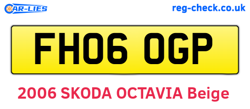 FH06OGP are the vehicle registration plates.