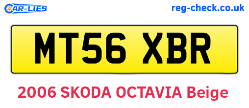 MT56XBR are the vehicle registration plates.