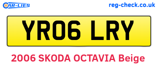 YR06LRY are the vehicle registration plates.