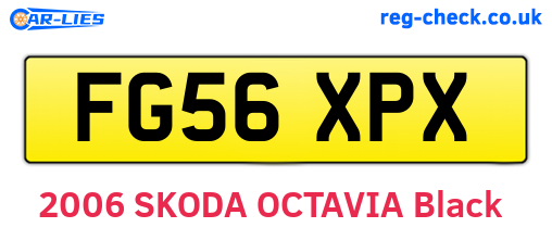 FG56XPX are the vehicle registration plates.