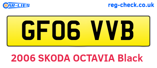 GF06VVB are the vehicle registration plates.