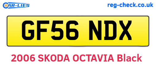 GF56NDX are the vehicle registration plates.