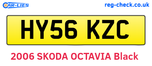 HY56KZC are the vehicle registration plates.