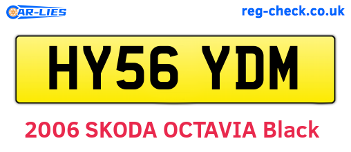 HY56YDM are the vehicle registration plates.