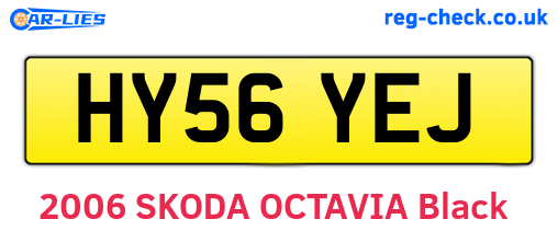 HY56YEJ are the vehicle registration plates.