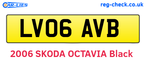 LV06AVB are the vehicle registration plates.