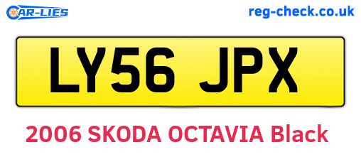 LY56JPX are the vehicle registration plates.