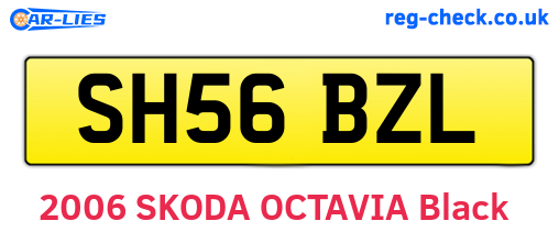 SH56BZL are the vehicle registration plates.