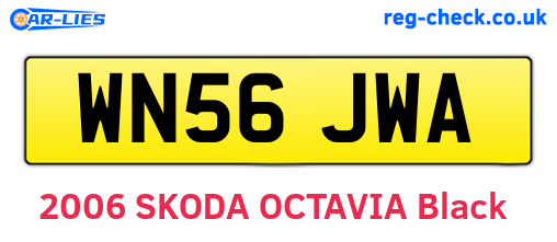 WN56JWA are the vehicle registration plates.