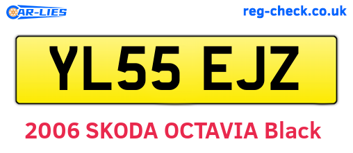 YL55EJZ are the vehicle registration plates.
