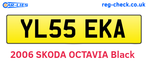 YL55EKA are the vehicle registration plates.