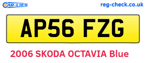 AP56FZG are the vehicle registration plates.