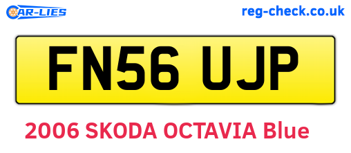 FN56UJP are the vehicle registration plates.