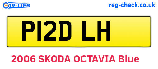P12DLH are the vehicle registration plates.