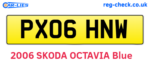 PX06HNW are the vehicle registration plates.