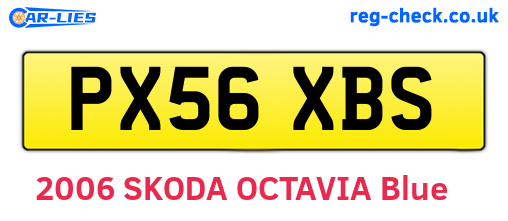 PX56XBS are the vehicle registration plates.