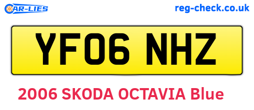 YF06NHZ are the vehicle registration plates.