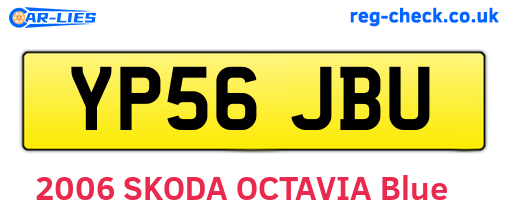 YP56JBU are the vehicle registration plates.