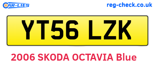 YT56LZK are the vehicle registration plates.