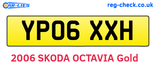 YP06XXH are the vehicle registration plates.